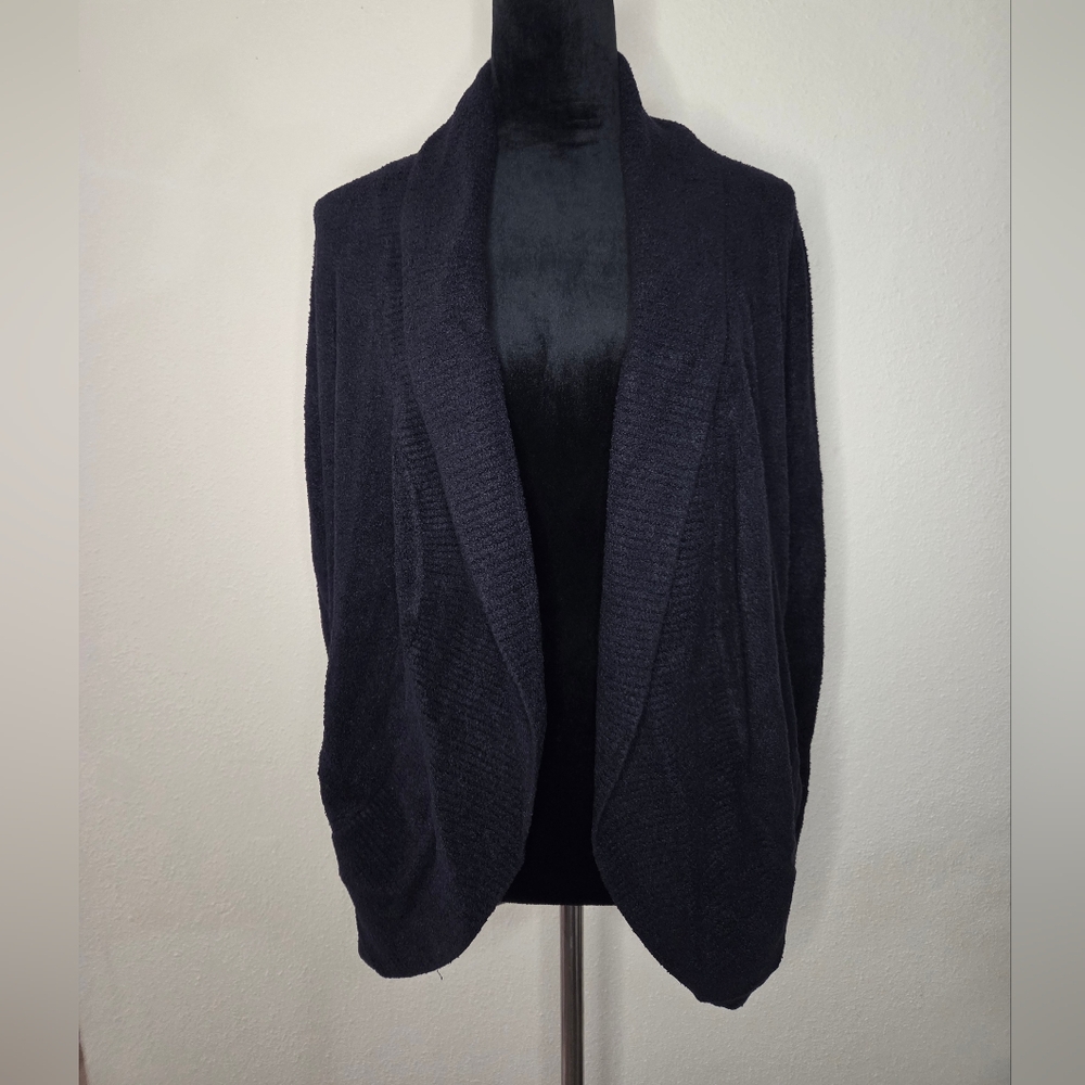 Barefoot Dreams Cardigan Womens Medium CozyChic Lite Cozy Soft Pockets